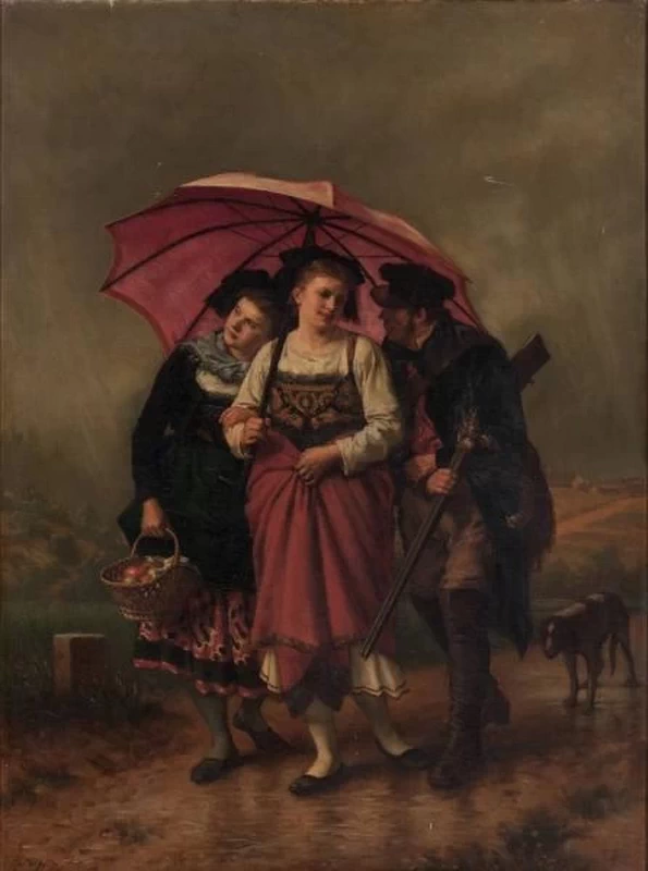 Frederic Theodore Lix - Sotto l'ombrello di Nyhs, New, York Historical Society